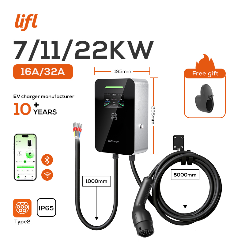 Ev Charger Type 2 22Kw 32A 3 Phase - Lifl 7KW 11KW 22KW 3-Phasen Wallbox